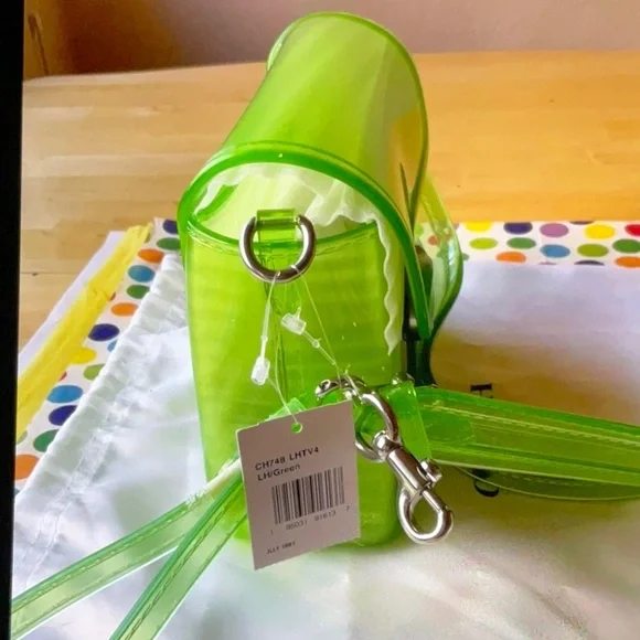 💚 COACH GREEN JELLY TABBY 💚 NWT - Picture 10 of 15